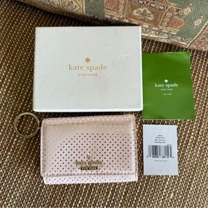 ✅Kate Spade - Lilac Street Dot Darla Flap KeyRing/Card Wallet!